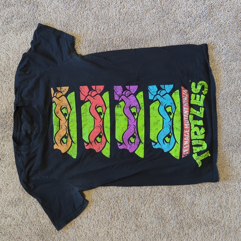 Men's Teenage Mutant Ninja Turtles T-Shirt Black Small